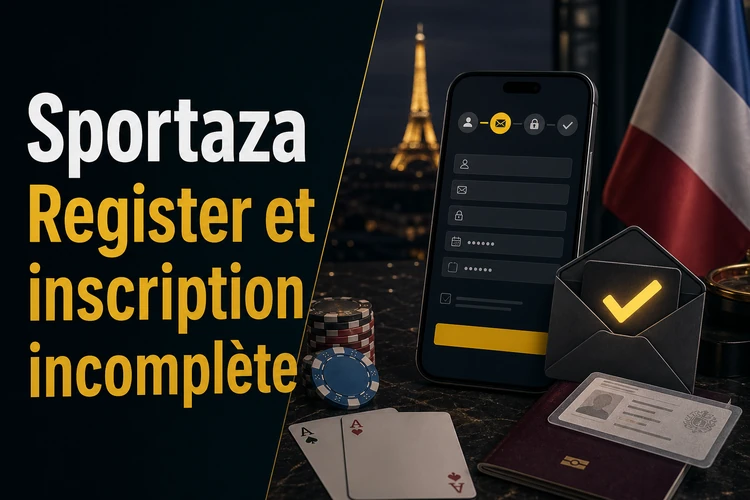 Sportaza Register et inscription incomplète