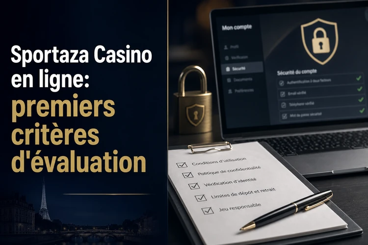 Sportaza Casino en ligne: premiers critères d'évaluation