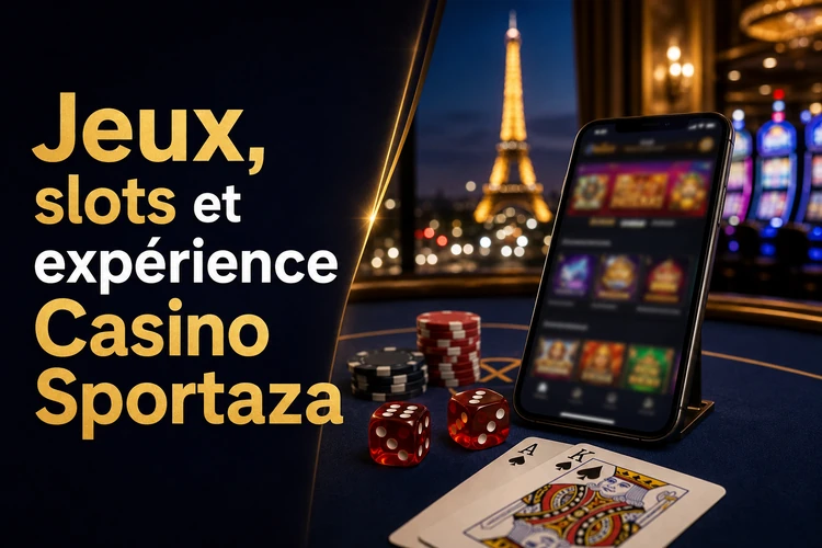 Jeux, slots et expérience sur Casino Sportaza